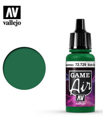 Vallejo Game Air 729-17ml. Sick Green
