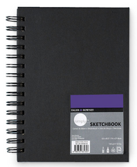 Daler Rowney Simply Soft White Wirebound Sketchbook (80sht 100gsm) 5.5*8.5" (Nominal A5)