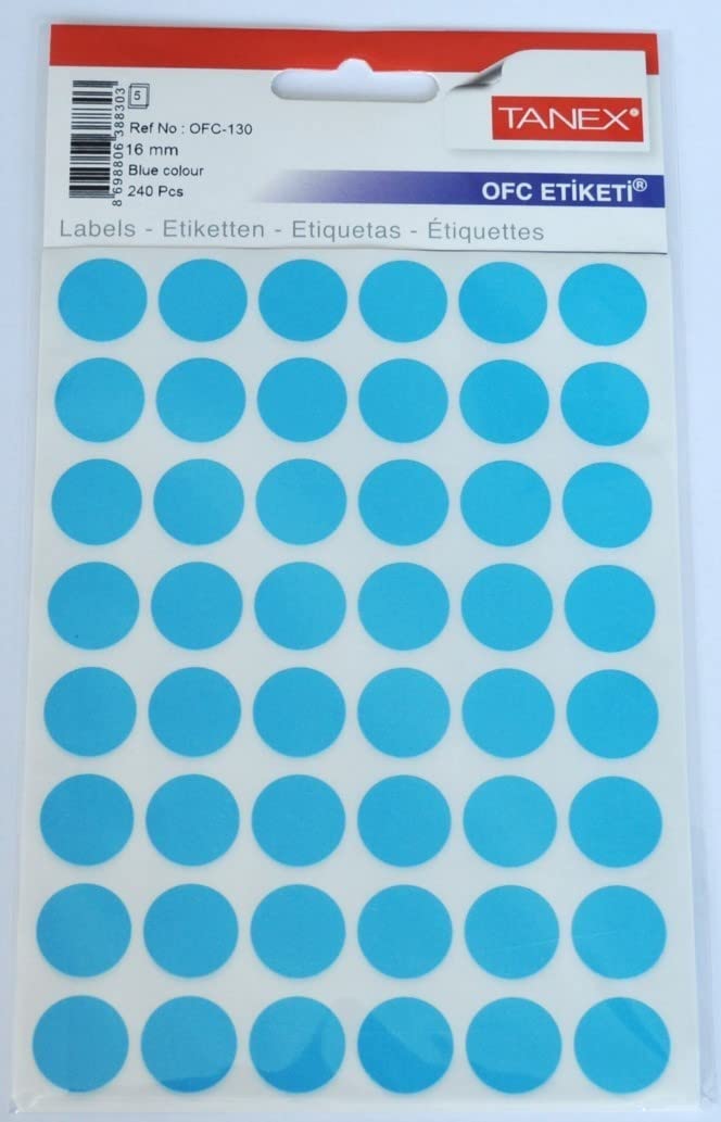 TANEX 19mm 35L blue circle - Al Masam Stationery LLC