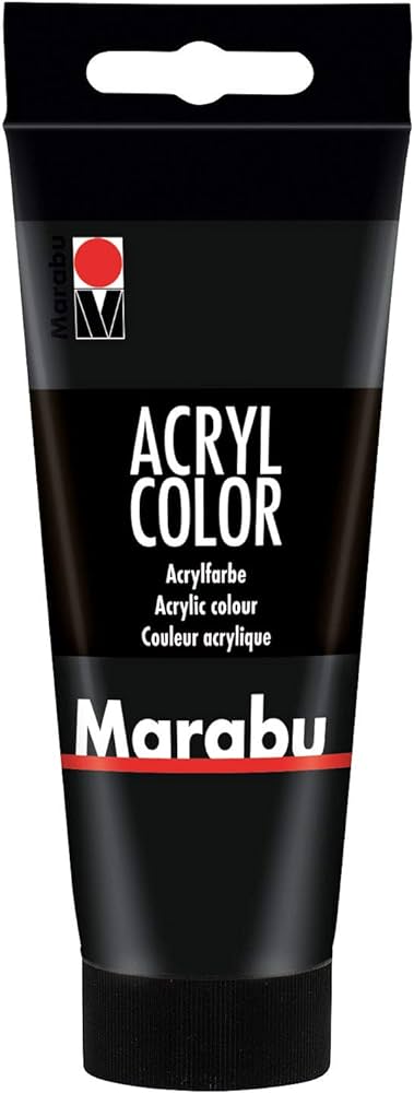Marabu Acryl Color, 073 Black, 100 Ml - Al Masam Stationery LLC