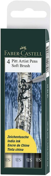 FABER-CASTELL India ink PITT artist pen SB4x - Al Masam Stationery LLC