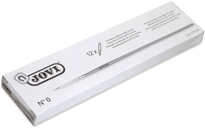 JOVI WATER COLOR BRUSHES #0 12PC-8200 - Al Masam Stationery LLC
