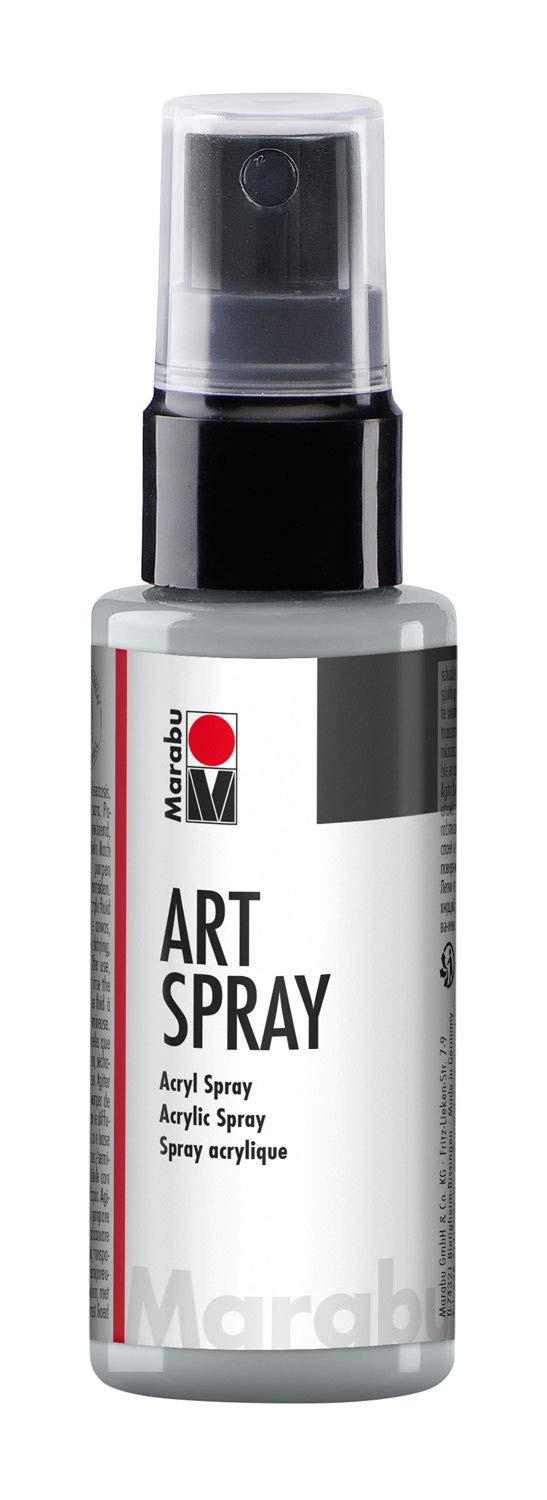 Marabu Art Spray, 082 Silver, 50 Ml - Al Masam Stationery LLC