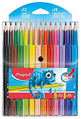 Pulse Combo Pack 15ColPencils+12 FeltTip - Al Masam Stationery LLC