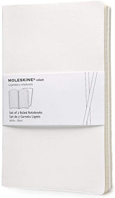 Moleskine Volant Ruled Large Notebook Set of 2 White - Al Masam Stationery LLC