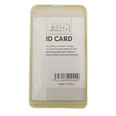 ID Card Holder with Rubber Back White - Al Masam Stationery LLC