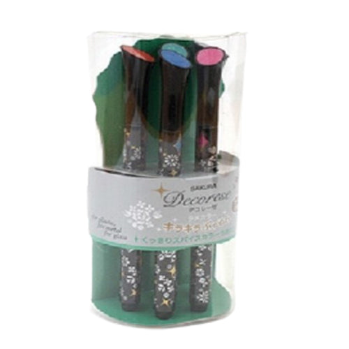 Sakura Decorese Gel Pen - 0.6 mm - 5 Color Set B - Glitter Spice - Al Masam Stationery LLC