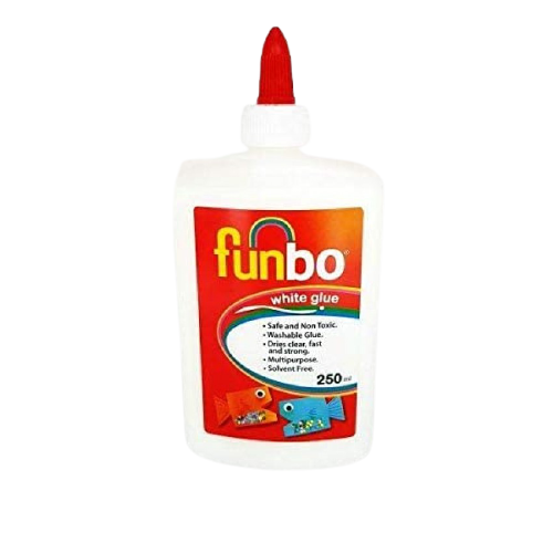 Funbo White Glue 250ml - Al Masam Stationery LLC