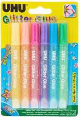 UHU GLITTER GLUE SHINY 10ML - Al Masam Stationery LLC