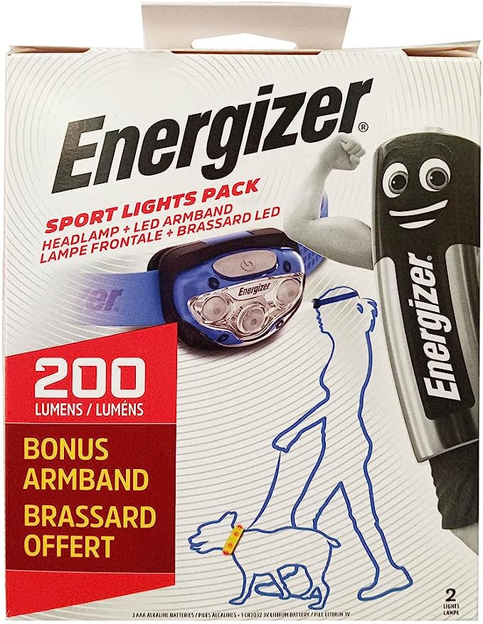 Energizer Sport Gift Pack - Headlight and LED Armband (Pack of 1) - Al Masam Stationery LLC