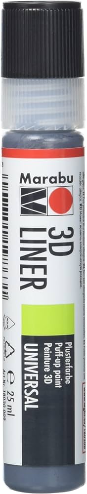 Marabu 3D-Liner, 678 3D-Grey, 25 Ml - Al Masam Stationery LLC