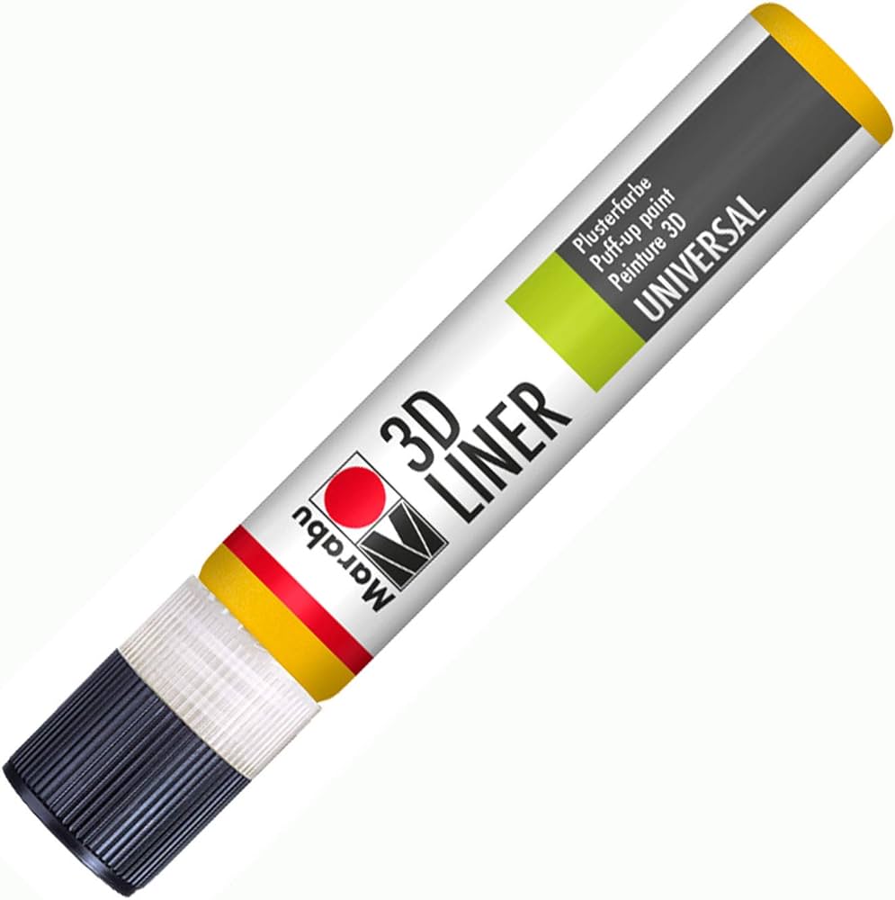 Marabu 3D-Liner, 621 3D-Medium Yellow, 25 Ml - Al Masam Stationery LLC