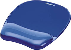 Fellowes CRYSTALS MOUSEPAD WRIST SUPPORT - BLUE - ( New Model)