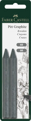 FABER-CASTELL Graphite Crayons PITT 6B/9B 2 in BC