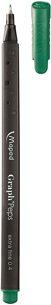 Maped Graph'Peps Fineliner Green Golf Box of 12 - Al Masam Stationery LLC