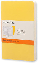 Moleskine Volant Ruled Pocket Notebook Bright Yellow - Al Masam Stationery LLC