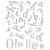Thinlits Die Set 38Pk Brush Lowercase Alpha By Debi Potter - Al Masam Stationery LLC