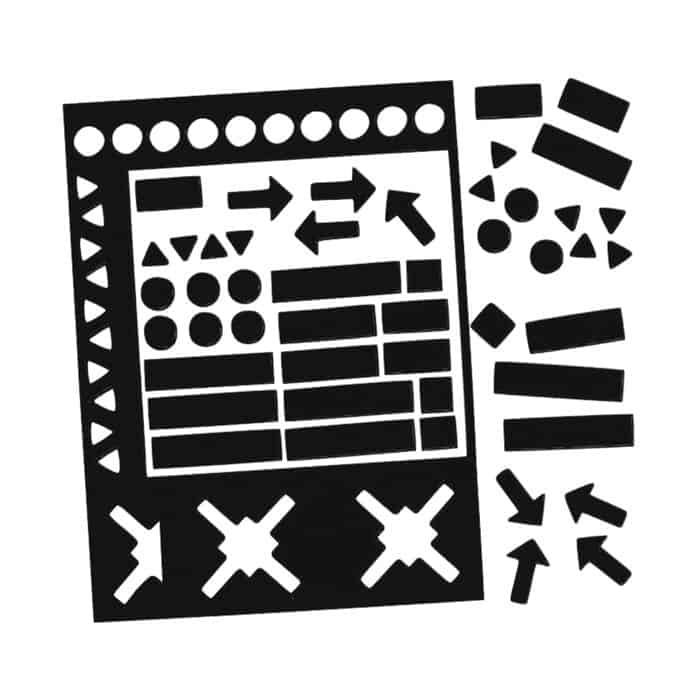 LEGAMASTER MAGNETIC SYMBOLS BLACK 20 MM - Al Masam Stationery LLC