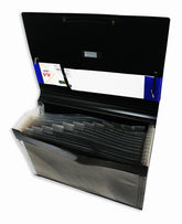 Expanding File with Rubber Band Black A4 Size - Al Masam Stationery LLC