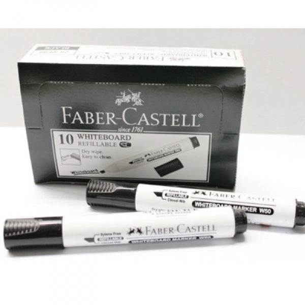 FABER-CASTELL Whiteboard Marker 253999(W50) Black Chisel Tip - Al Masam Stationery LLC