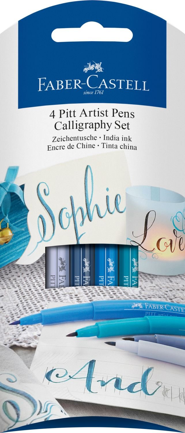 FABER-CASTELL India ink Pitt Artist Pen calligr. set - Al Masam Stationery LLC