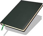 FIS Green A4 PU Daily 2026 Arabic-English Diary - FSDI45AE26GR