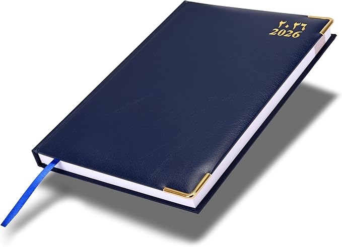 FIS Blue 170×240 Golden Corner 2026 AE Diary - FSDI75AEVG26BL