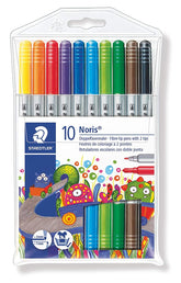 Staedtler 320-NWP10 Fibre tip pens with 2 tips - Al Masam Stationery LLC