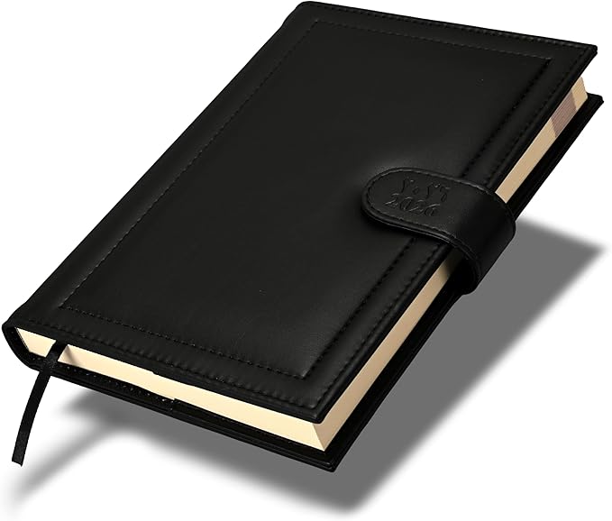 FIS Black 170×240 PU Lock 2026 AE Diary - FSDI61026AEBK