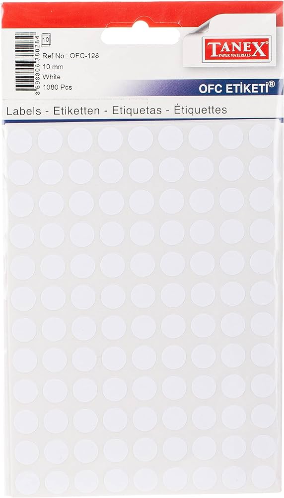 TANEX 10mm 108L YELL circle - Al Masam Stationery LLC