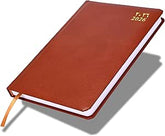 FIS Brown A5 Vinyl 2026 Daily Diary - FSDI23AE26BR