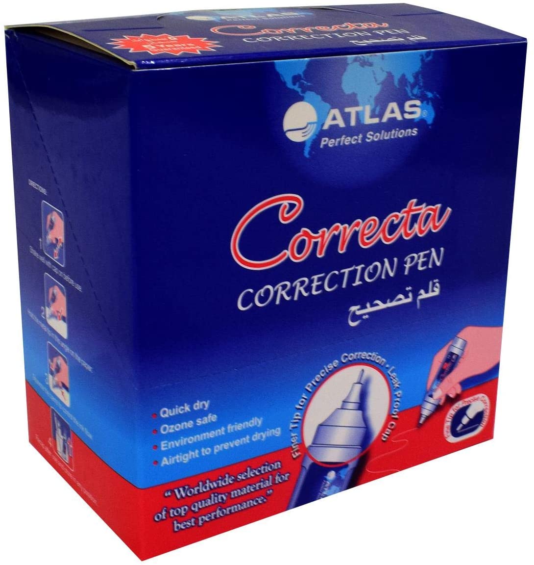 Atlas Correction Pen 12ml - Al Masam Stationery LLC