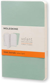 Moleskine Volant Ruled Pocket Notebook Sap Green - Al Masam Stationery LLC