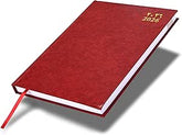 FIS Maroon 170×240 Hard Cover 2026 AE Diary - FSDI75AEV26MR