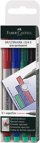 FABER-CASTELL Multimark Super Fine S Non-Permanent 0.4mm - Al Masam Stationery LLC