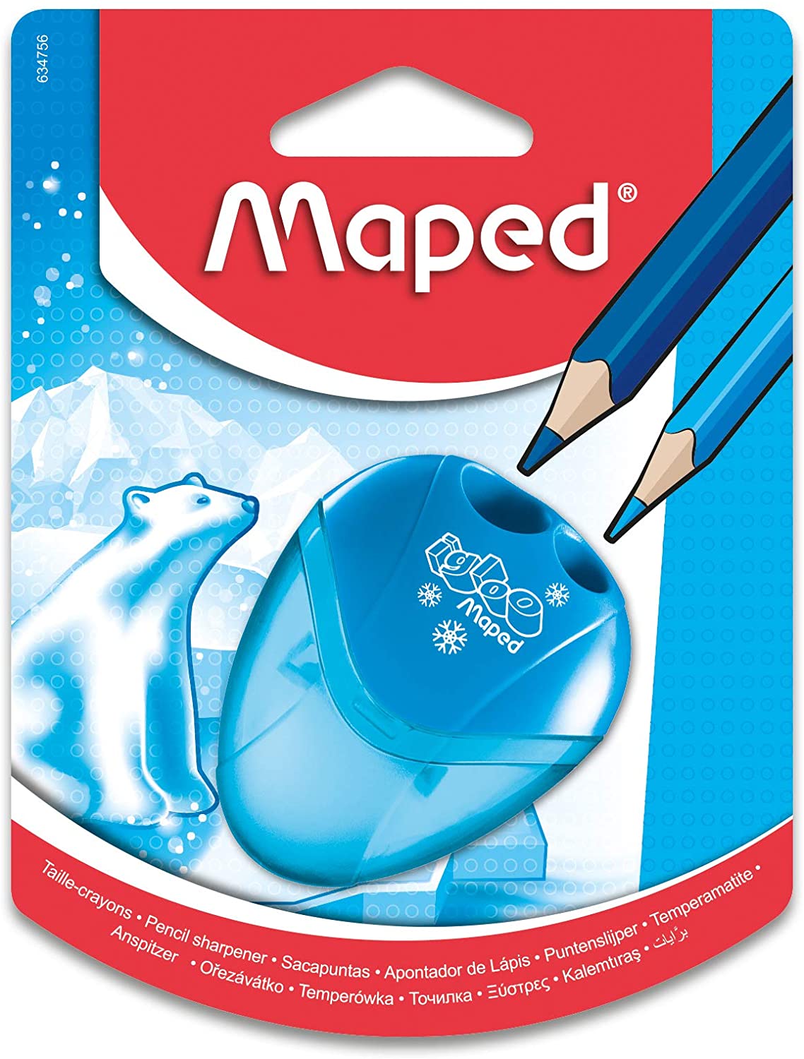 Maped Pencil Sharpner 2 Hole Igloo - Al Masam Stationery LLC