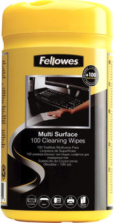 Fellowe' S Surface Cleaner Wipes Tub - 100 Wipes - Al Masam Stationery LLC