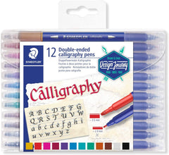 STAEDTLER 3005 TB12 Double-Ended Calligraphy Pen Asst