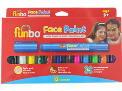 Funbo Face Paint Set of 12 Colors