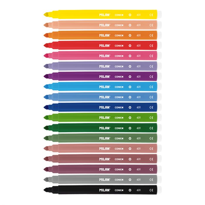 Fine tip fibrepens - (06F18) - (18 Pcs) - Al Masam Stationery LLC