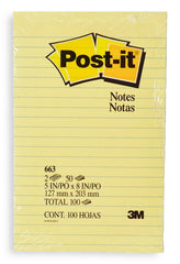 Post It Lined Notepad (5*8)" 3M-663