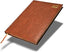 FIS Brown A4 Vinyl Gold Edge Arabic-English 2026 Diary - FSDI43AEG26BR