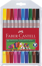 FABER-CASTELL Double-Ended Felt Tip Pens - Al Masam Stationery LLC
