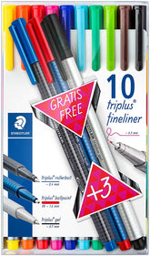 Staedtler 334 Triplus Fineliner - (Pack of 10) - Al Masam Stationery LLC