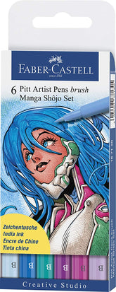 FABER-CASTELL PITT Artist Pen "Shojo" Manga - Al Masam Stationery LLC