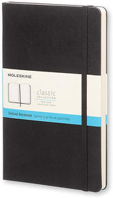 Moleskine Dot Grid Notebook Hard Cover A5 Black - Al Masam Stationery LLC