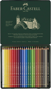 FABER-CASTELL Polychromos Artists Color Pencils - (24 Pcs) - Al Masam Stationery LLC
