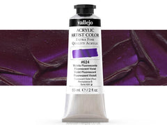 Vallejo Acrylic Artist 624: 60 Ml. Fluorescent Violet