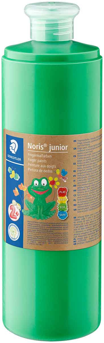 Noris junior Finger Paint Green 750ml - Al Masam Stationery LLC