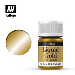 VALLEJO LIQUID GOLD 793-35ML. RICH GOLD